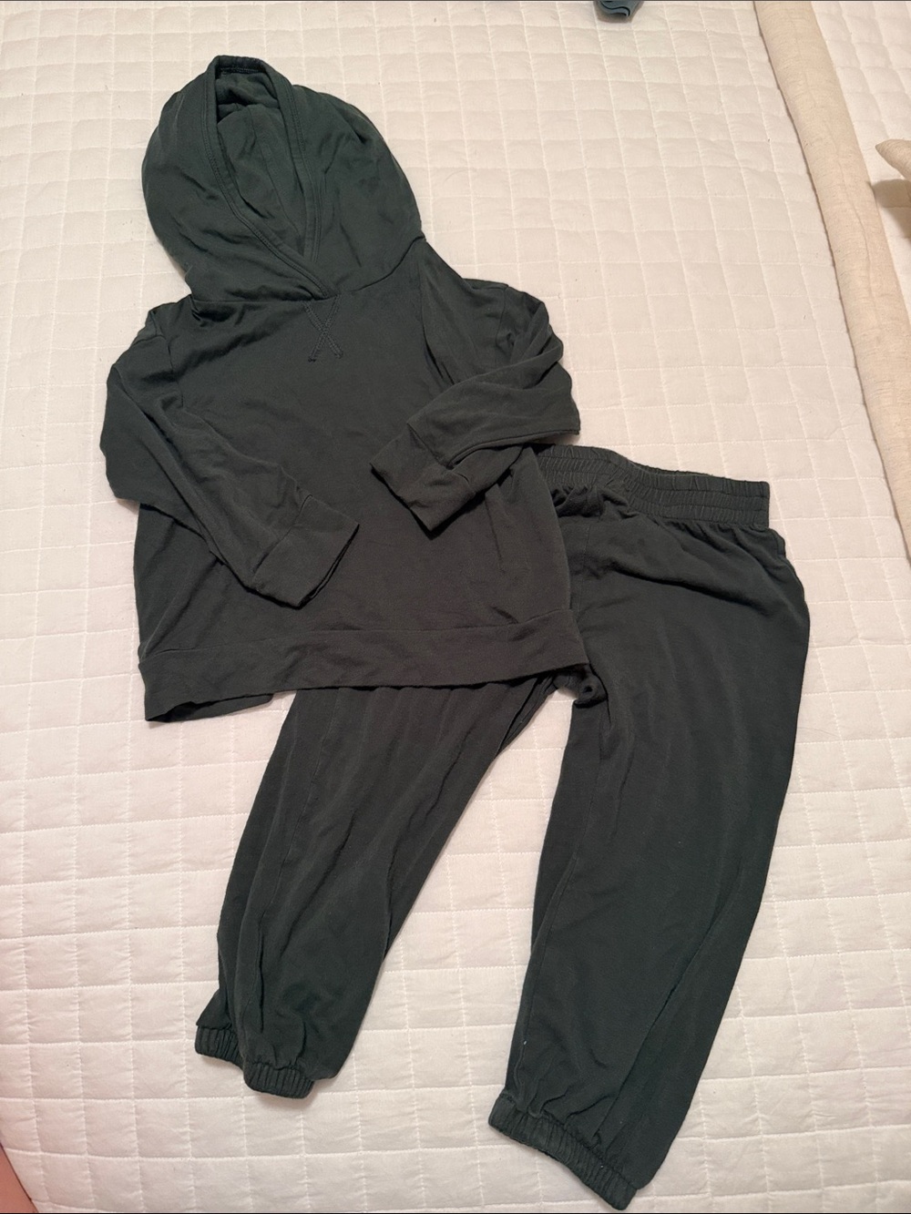kate quinn Dark Green Hoodie and Jogger Set
